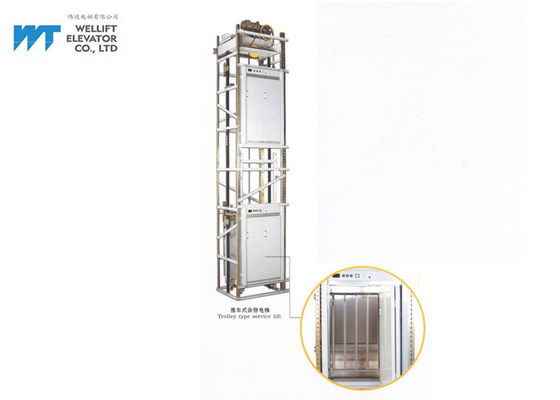 Бортовой тип пола лифта Думбвайтер двери складчатости отверстия меньшая глубина ≥500М ямы космоса