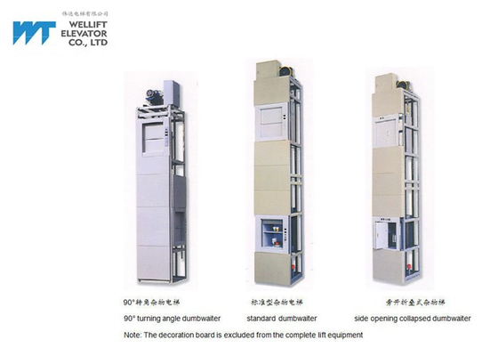 Различные лифт Думбвайтер/нагрузка 100-500КГ скорости 0.4-1.0М/С подъема обслуживания