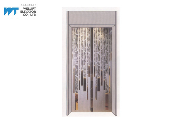 Украшение кабины лифта с роскошной дверью лифта для современного лифта гостиницы
