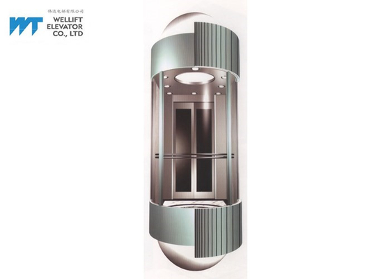 Украшение кабины лифта дизайна полуокружности акриловое для современного подъема Хотле